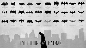 Evolution of Batman Logo